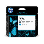 T�te impression designjet noir mat et cyan hp 774 p2w01a