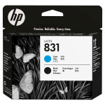 Tête d'impression latex hp 831 cyan / noir cz677a Tête d'impression latex hp 831 cyan / noir cz677a