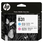 T�te d'impression latex hp 831 magenta clair / cyan clair cz679a