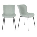 2 chaises design de salle  manger junzo