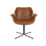 2 fauteuils marron nikki