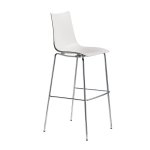 2 tabourets de bar design - zebra technopolymer 65h - lot de 2 - deco design 2 tabourets de bar design - zebra technopolymer 65h - lot de 2 - deco design