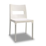 4 chaises design de jardin - maxi diva - lot de 4 - deco