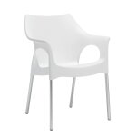 4 chaises design de jardin - ola - lot de 4 - deco