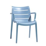 4 chaises design de jardin - sunset - lot de 4 - deco