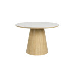 Almira ? table ronde bois mdf et c�ramique 115 cm