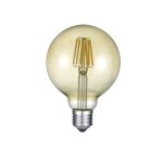 Ampoule globe led e27 déco filament 420 lm 6w jaune Ampoule globe led e27 déco filament 420 lm 6w jaune