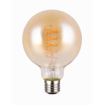 Ampoule globe led e27 spirale avec variateur