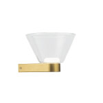 Applique design dor� et verre conique new york