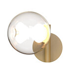 Applique murale led andromeda or verre et m�tal