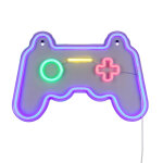 Applique murale n�on gamer ? manette multicolore