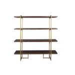 Bibliothque en bois et mtal look indus