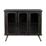 Buffet style industriel en métal - denza noir patiné dutchbone Buffet style industriel en métal - denza noir patiné dutchbone