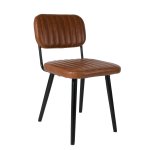 Chaise design scandinave jake simili cuir