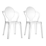 Chaise design - spoon - lot de deux - deco