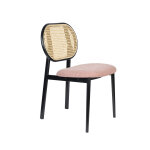 Chaise en rotin et tissu spike - zuiver