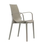 Chaise tiss�e design - lucrezia avec accoudoirs - deco