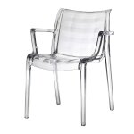 Chaises transparentes design - extraodinaria transparente - lot de deux - deco