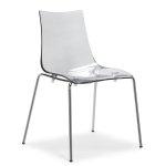 Chaise zebra antishock 4 pieds mtal