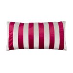 Coussin dcoratif rouge et blanc 30 x 60 cm