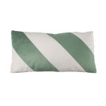 Coussin d�coratif vert et blanc 30 x 60 cm