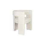 Fauteuil design avec accoudoirs medina ? blanc cass