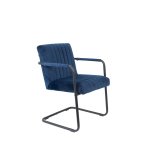 Fauteuil design en tissu stitched