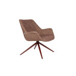 Fauteuil doulton lounge pivotant en tissu