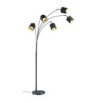 Lampadaire arc 5 lampes tommy
