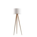 Lampadaire tripod wood