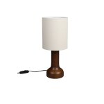 Lampe design jones tissu et bois