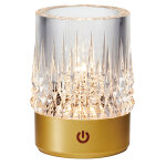 Lampe led rechargeable lax et verre - ip44