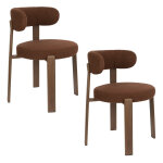 Lot de 2 chaises robyn en tissu ? confort et design contemporain