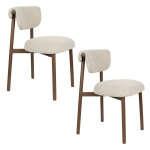 Lot de 2 chaises robyn en tissu ? confort et design contemporain