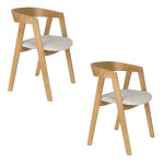 Lot de 2 chaises de salon pom par zuiver
