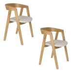 Lot de 2 chaises de salon pom par zuiver Lot de 2 chaises de salon pom par zuiver