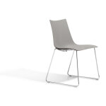 Lot de 2 chaises zebra avec pied luge par scab