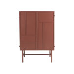 Meuble de rangement mtal rouge davis