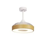 Plafonnier ventilateur coin fan led 45w
