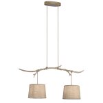 Suspension 2 lampes sabina