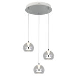 Suspension  variateur design led flynt 3 lampes