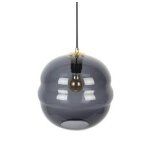 Suspension en verre fum� lauren l - boite � design