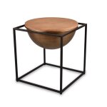Table basse bois et mtal medium celina