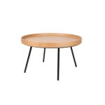 Table basse oak tray  plateau mobile 78 cm de diamtre