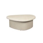 Table basse organique effet pierre beige - v�da - seconde vie