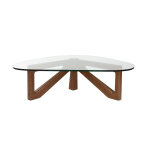 Table basse plateau verre norwin