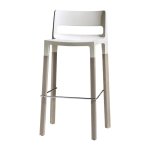 Tabouret de bar design pieds htre - natural divo - deco design