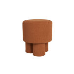 Tabouret rond en tissu bouclette �40cm - marcos - boite � design