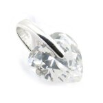 Promo - 10%, les trsors de lily [f6316] - pendentif argent  coeur cristal  bl. . .