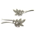 Promo - 13%, les trsors de lily [m7611] - boucles contours d&oreilles argent . . .